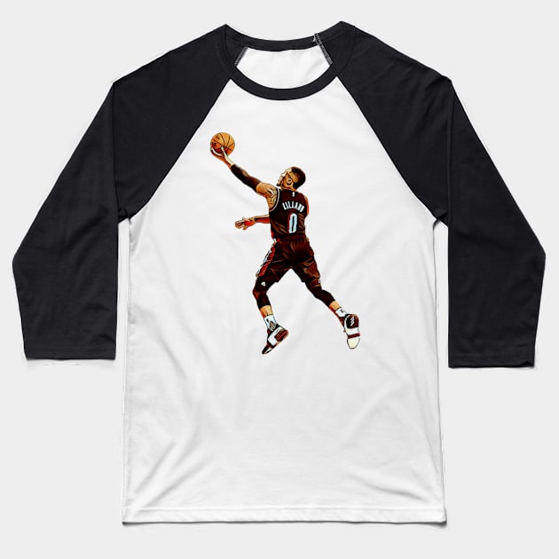 Lillard Baseball T-Shirt by HoopDynastees